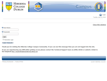 Tablet Screenshot of campus.hiberniacollege.net